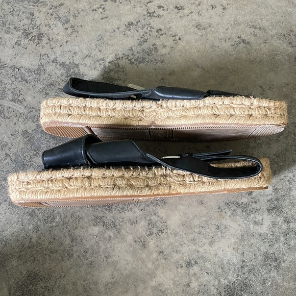 ALOHAS Black leather and jute ; size 40 - Picture 3 of 4